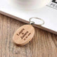 Wooden Engraved Lettering Name Pendant Keychain - EX-STOCK Canada