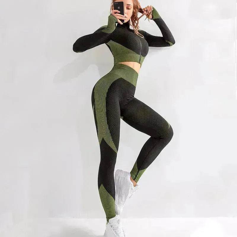 Yoga sets female sport gym suit - EX-STOCK Canada