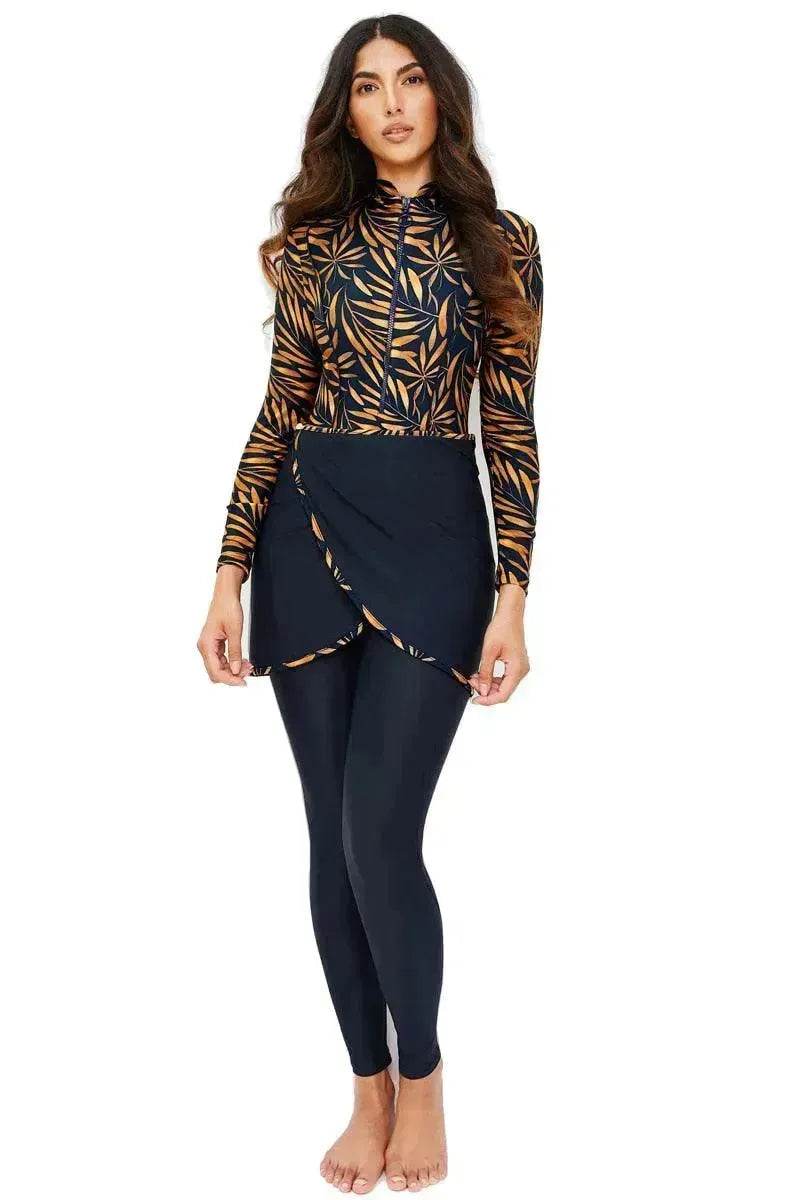 Zipper Arab Swimsuit Burkini Women - EX-STOCK Canada