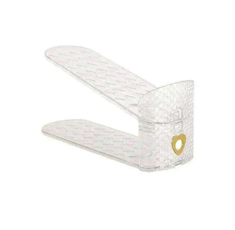 Adjustable Plastic Double layer Shoe Rack & Storage Cabinet - EX-STOCK Canada