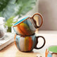 Creative Handmade European Style Ceramic Couples Mug with Lid Soon - EX-STOCK Canada