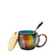 Creative Handmade European Style Ceramic Couples Mug with Lid Soon - EX-STOCK Canada
