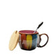 Creative Handmade European Style Ceramic Couples Mug with Lid Soon - EX-STOCK Canada