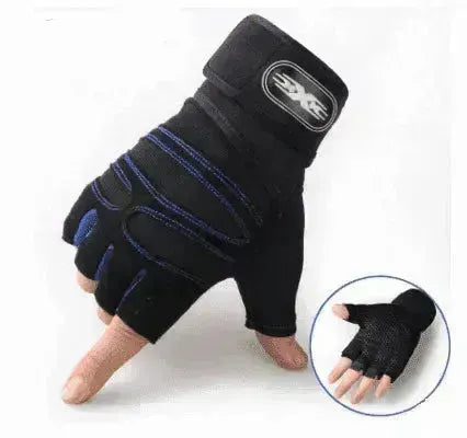 Guantes de ciclismo de medio dedo, transpirables y elásticos para gimnasio - EX-STOCK CANADA