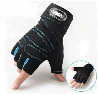 Guantes de ciclismo de medio dedo, transpirables y elásticos para gimnasio - EX-STOCK CANADA