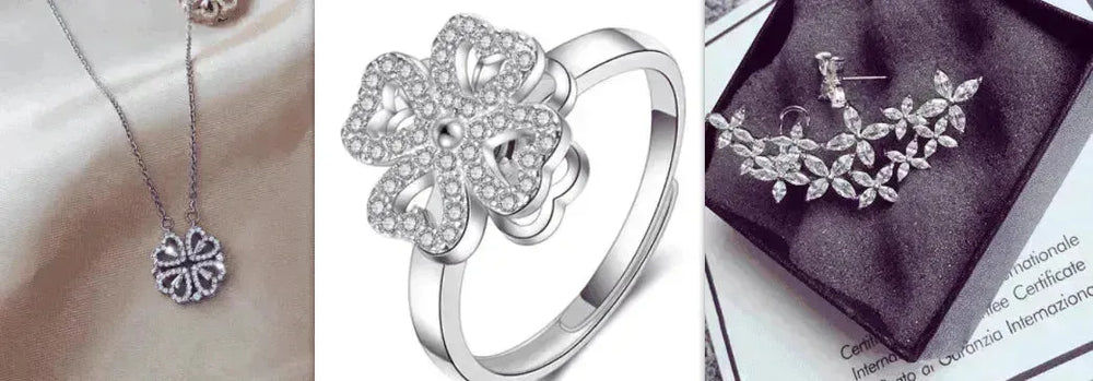 Collar de mujer con trébol de cuatro hojas deformable desmontable de estilo explosivo - EX-STOCK CANADA