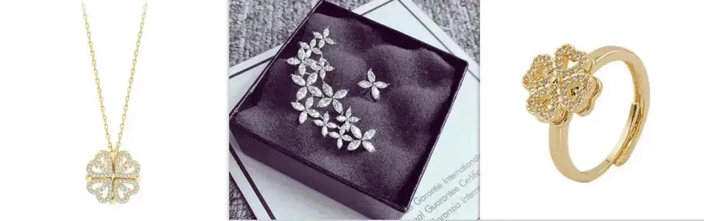 Collar de mujer con trébol de cuatro hojas deformable desmontable de estilo explosivo - EX-STOCK CANADA