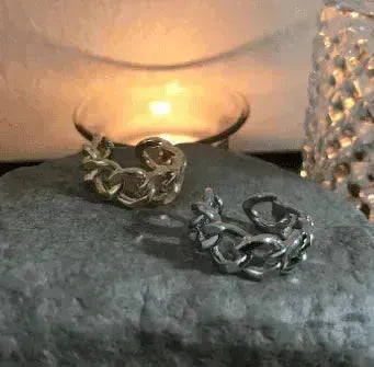 Fashionable with unique chain design ring - EX-STOCK CANADA