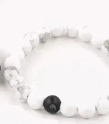 Handgefertigtes schwarzes Lava-Sieben-Chakra-Heilung-Balance-Perlenarmband - EX-STOCK CANADA