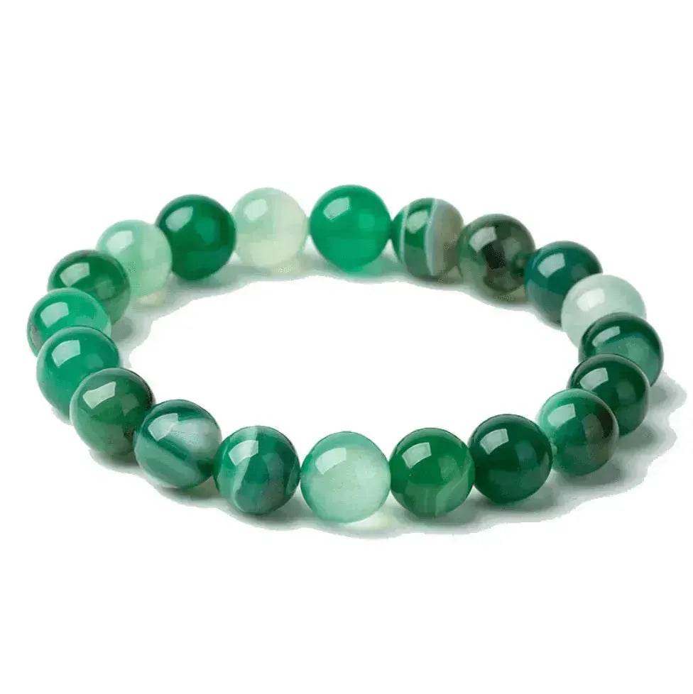 Handmade Black Lava Seven Chakra Healing Balance Beaded Bracelet - EX-STOCK Canada