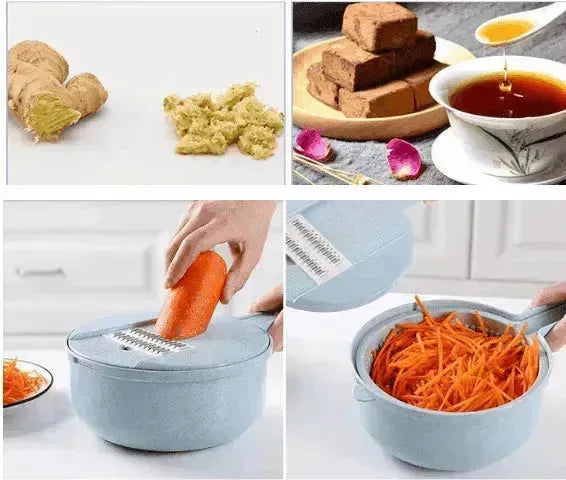 Mandolinen-Gemüseschneider-Schäler-Reibe Zwiebel Karotte Kartoffel - EX-STOCK CANADA