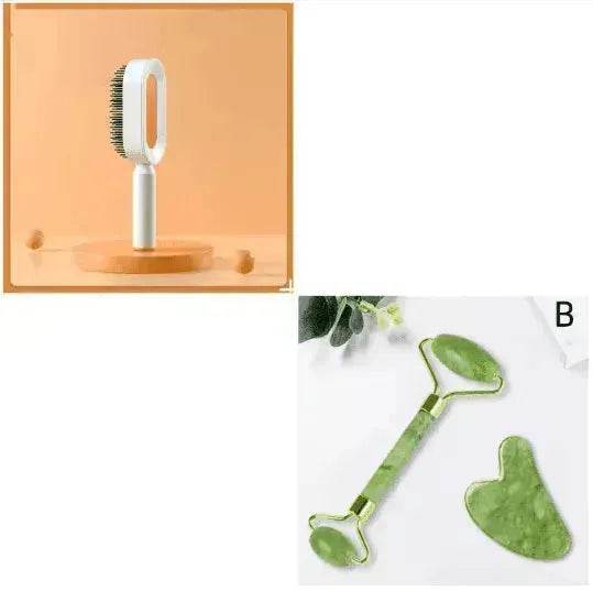 Self Cleaning Hair Brush For Women key Massage Scalp - EX-STOCK Canada