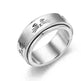 The Stars And The Moon Rotating Titanium Steel Women Ring - EX-STOCK Canada