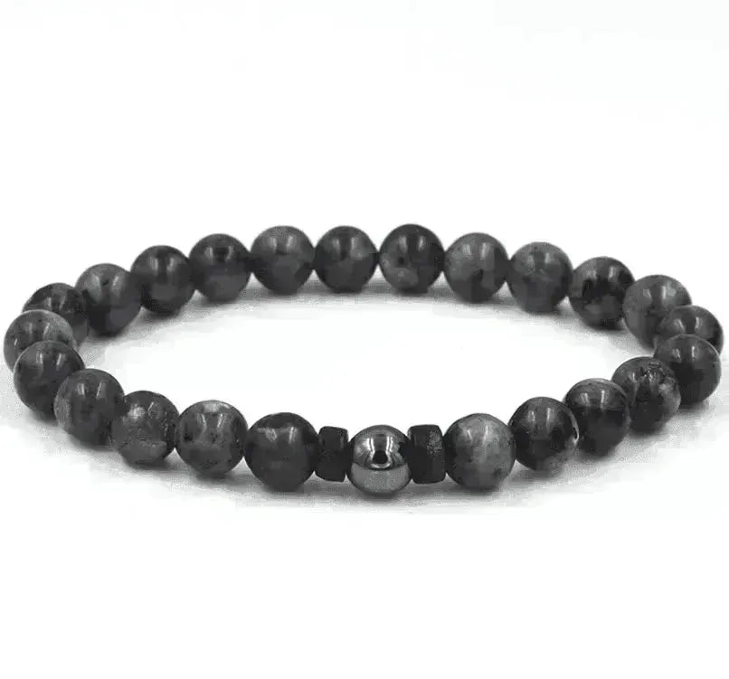 Personality Men's Black Volcanic Stone Bracelet - EX-STOCK CANADA