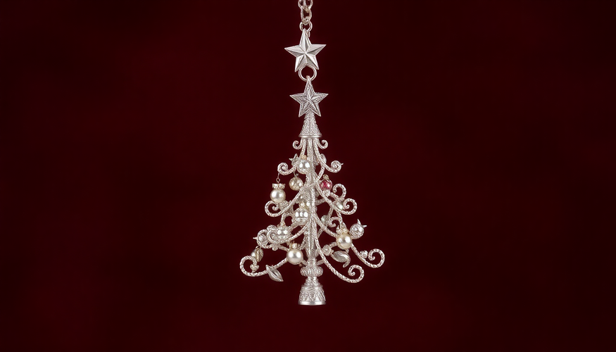 Elevate Your Holiday Style with a Captivating Christmas Tree Pendant - EX-STOCK Canada
