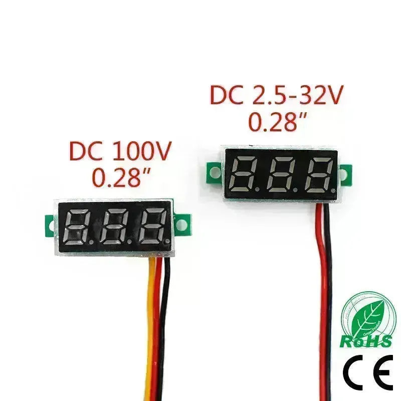 0.28 Ultra-small DC Voltmeter Digital LED Display Adjustable - EX-STOCK CANADA