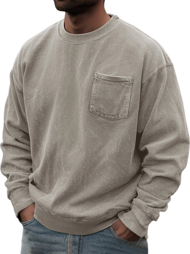 Men's Pullover Round Neck Long Sleeves Sweater EX-STOCK Canada 