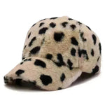Fashion Leopard Fleece Baseball All-matching Peaked Cap - EX-STOCK CANADA