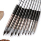 Set of Zao Zao painting brushes on a white background