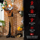 65inch Life Size Outdoor Halloween Decorations Talking Circus Clown With A Balloon, Animated Prop With Sound And Motion Activated, Light Up Eyes, Laughter EX-STOCK
