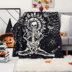 Halloween Witch Blanket Flannel Blanket EX-STOCK Canada 
