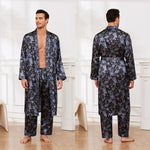 Men's Fall Thin Long Sleeve Pajamas