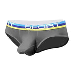 Silk Quick dry Breathable Ball sack Briefs with Pouch underwear men.