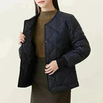 Quilted Padded Coat Winter Jacket With Pockets Lightweight Outerwear For Women's Clothing