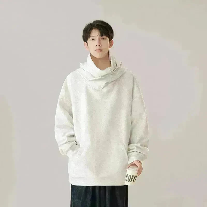 Autumn Winter Oversized Turtleneck Hoodie  Pullover for mens - EX-STOCK CANADA