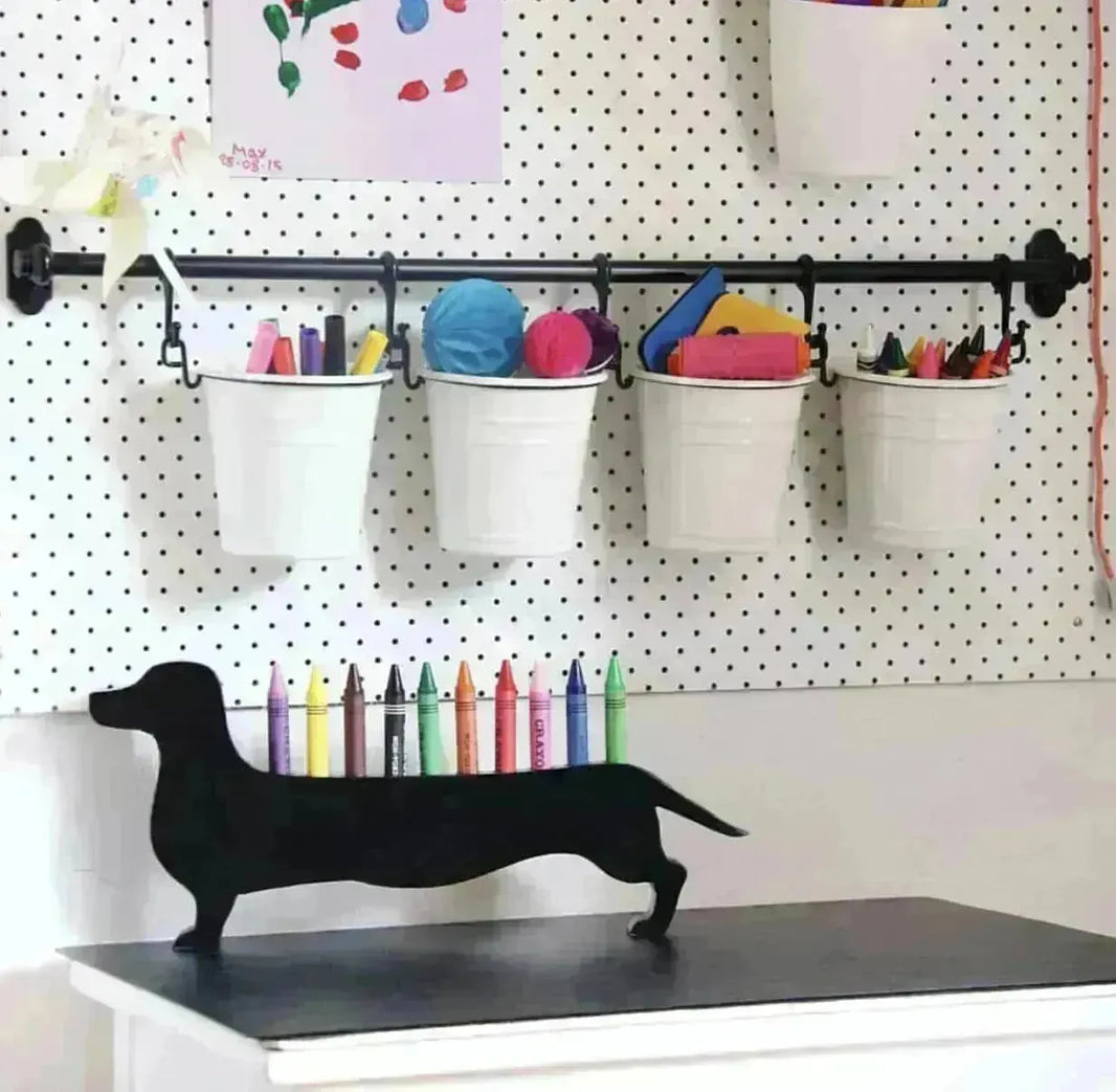 Dachshund Crayon Storage Ornaments