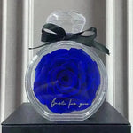 Eternal Flower Ornaments Transparent Cover Dried Rose Gift Box For Christmas New Year Valentine's Day Home Decor