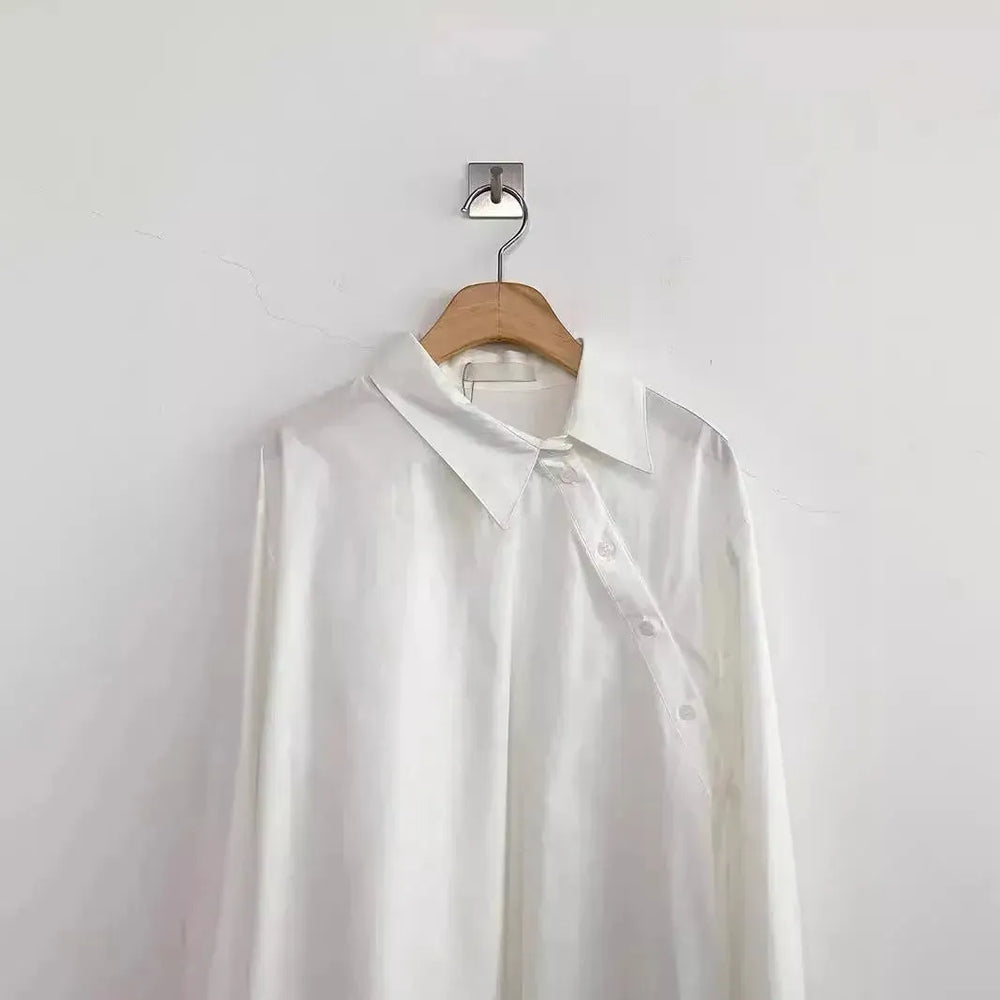 Professional Office Business Long sleeve cotton work shirt for women - EX-STOCK CANADA