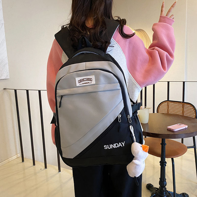 Women's Large Capacity Travel Lightweight Backpack Girls College Students Simple EX-STOCK