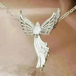 Diamond Modern Angel Pendant Necklace for Women - EX-STOCK CANADA