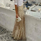 Elegant Women's Long Sequin Skirt - EX-STOCK CANADA