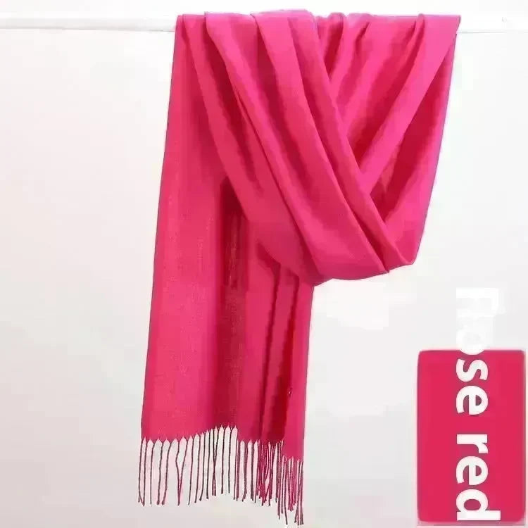 Pure Color Warm Keeping Scarf All-match Cashmere Shawl - EX-STOCK CANADA
