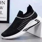 Fashion Mesh Sock Shoes With Striped Design Men Outdoor Breathable Slip-on Sneakers Casual Lightweight Running Sports Shoes - EX-STOCK CANADA