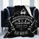 Halloween Witch Blanket Flannel Blanket EX-STOCK Canada 