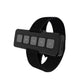 Black Bluetooth car kit with control buttons on a white background
