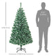 6FT Indoor Christmas Tree Artificial Decoration Xmas Gift With Metal Stand 375 Tips EX-STOCK Canada 