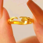 Opening Adjustable Two-hand Rings Fashion Personality Ring For Valentine's Day Jewelry - EX-STOCK CANADA