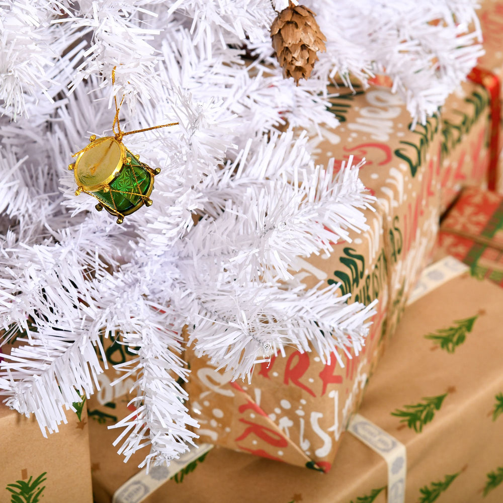 4.9ft Artificial Christmas Tree Xmas Holidays Decor With Ornament White EX-STOCK Canada 