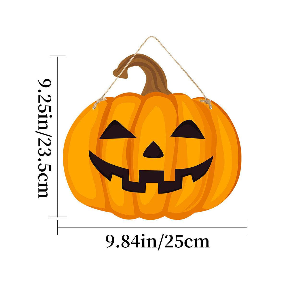 Imitation Wooden Doorplate Ghost Festival Haunted House Horror Atmosphere Decoration EX-STOCK