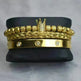 Crown Twist Woven Mesh With Diamond Digital Bracelet Set - EX-STOCK CANADA