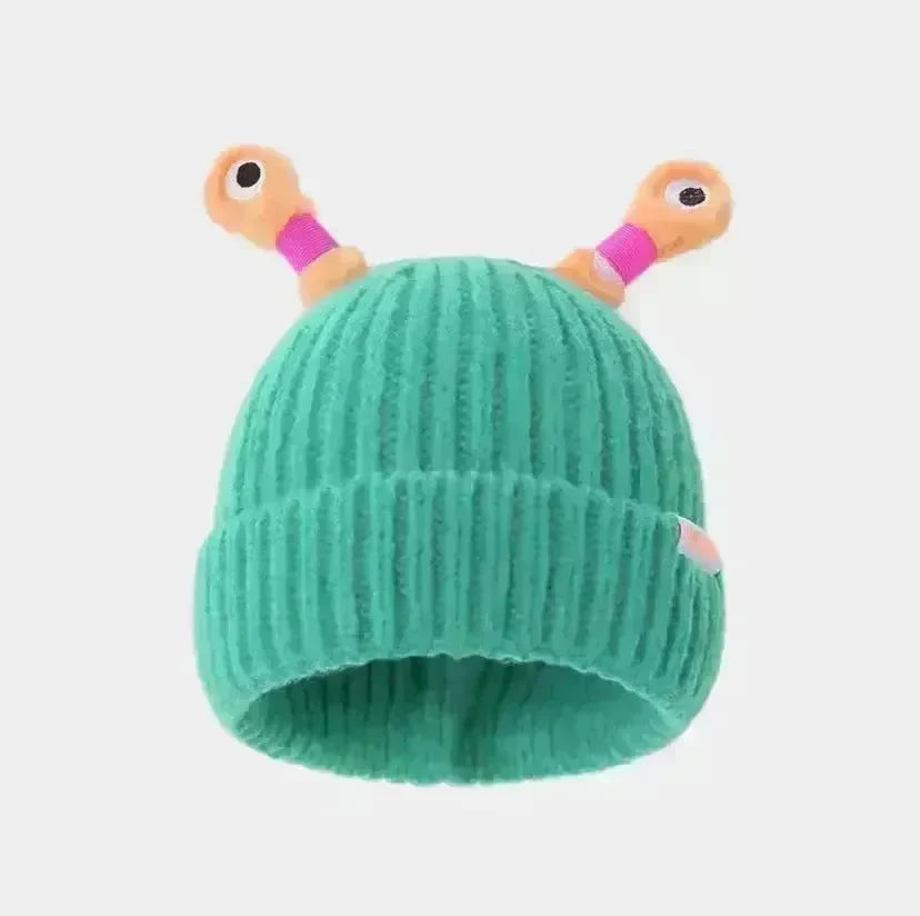 New Cute Luminous Fall Winter Warm Ear Protection Wool Cartoon All-matching Knitted Beanie Hat - EX-STOCK CANADA