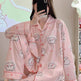 Japanese Sweet Cartoon Long Sleeved Pajamas For Women - EX-STOCK Canada