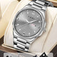 TOMI Diamond Encrusted Quartz Watch for Men – Stainless Steel Dress Watch grey