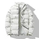 Men's Winter Fashion Printed Zip button Thick Rain Puffer Jacket - EX-STOCK CANADA