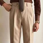 Straight Fitted All-matching formal business Office Work Suit Pants trouser  For Men
