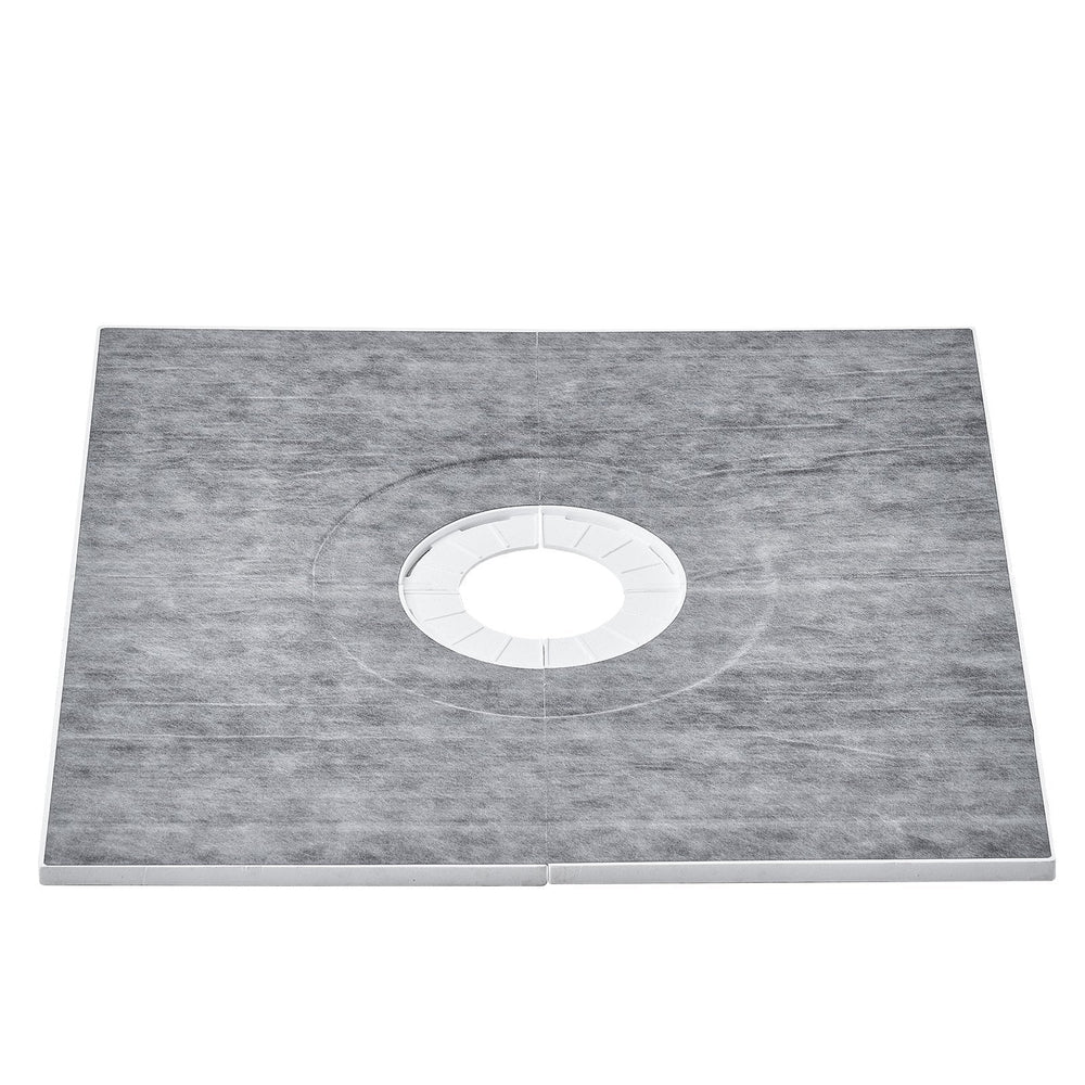 Shower Curb Kit, 36x36 Shower Pan Kit With 6.3 Central Drain, Lightweight EPS Shower Installation Kits With 2 Waterproof Cloths, Shower Pan Slope Sticks Fit For Bathroom EX-STOCK
